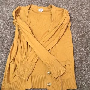 Mustard yellow cardigan